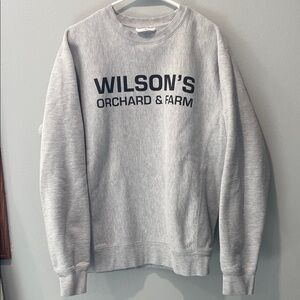 Wilson’s Orchard Gray Crewneck Sweatshirt